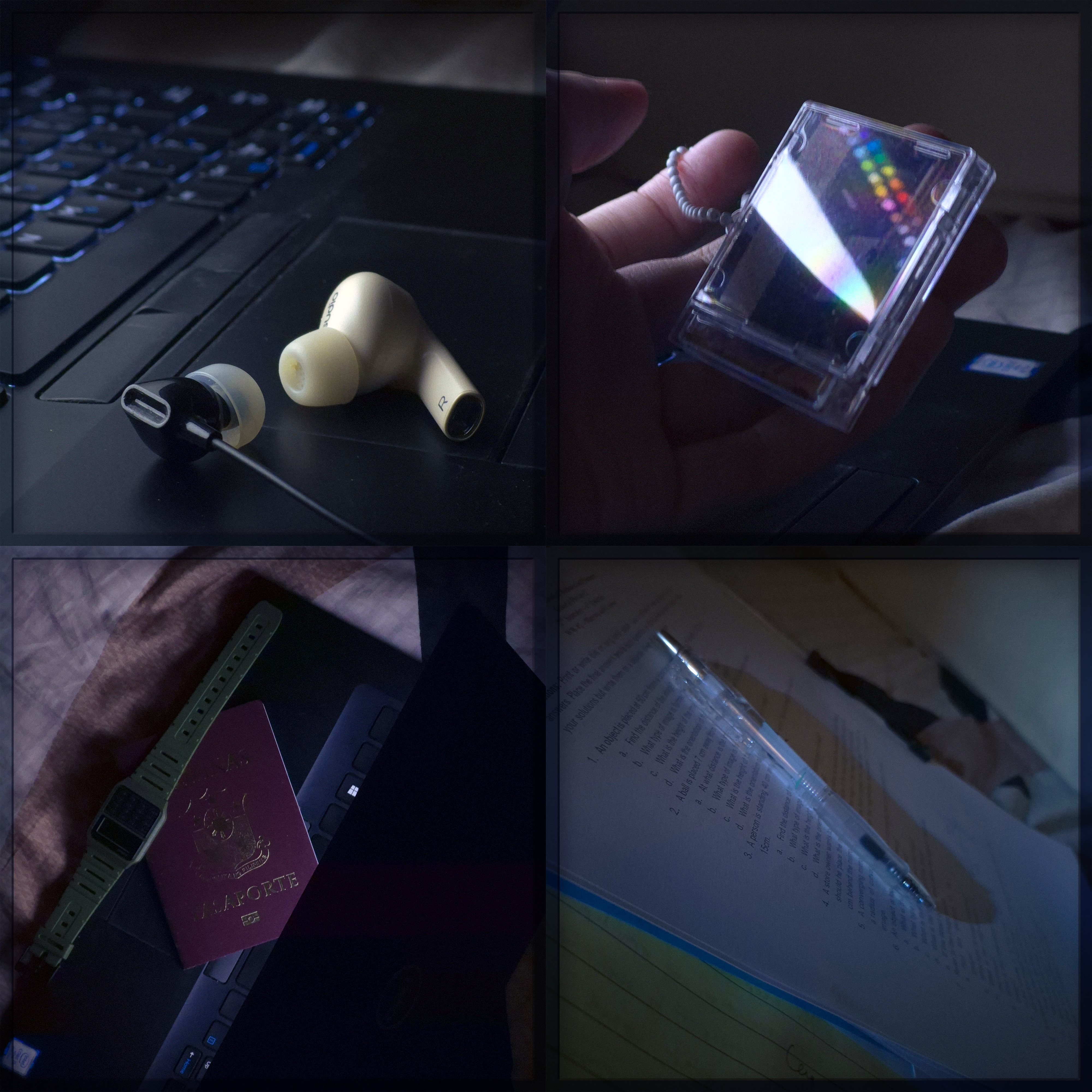 Screen lighting collage